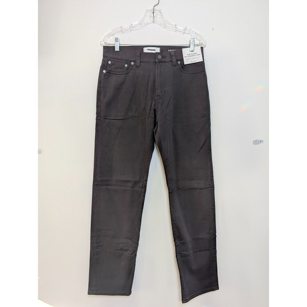 Madewell Men's Allday 1991 Straight-Leg Pant 30x30 Charcoal Gray NWT Workwear - Picture 3 of 11